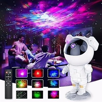 Astronaut Galaxy Star Projector – Transform Your Room into a Cosmic Dream 🌌 | Remote Control Night Lamp