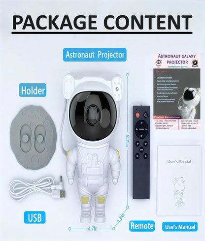Astronaut Galaxy Star Projector – Transform Your Room into a Cosmic Dream 🌌 | Remote Control Night Lamp