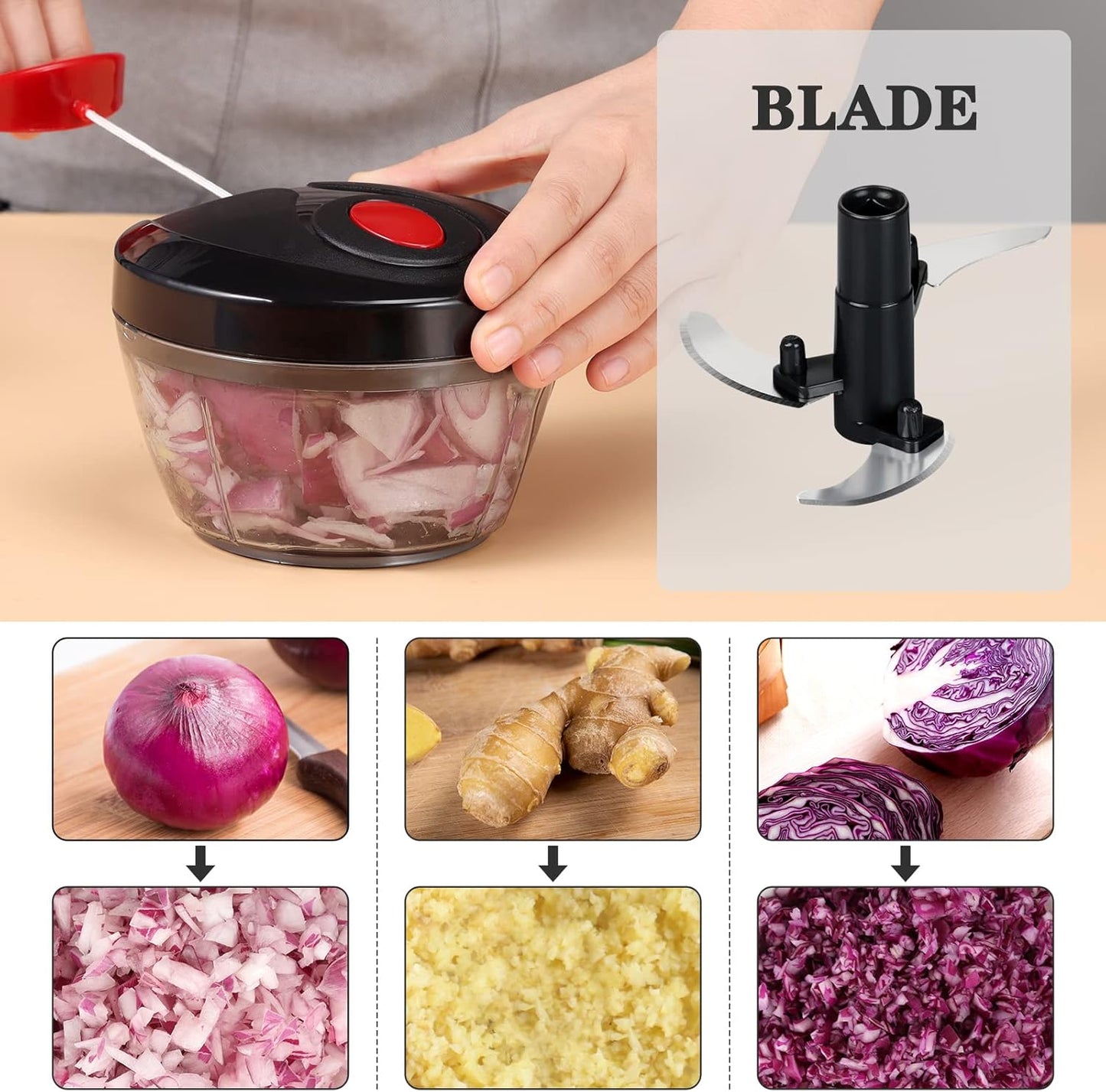 Buy 1 Get 1 FREE — Kitchen Chopper Combo (1000ml + 450ml)