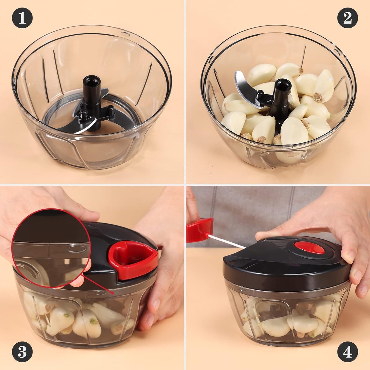 Buy 1 Get 1 FREE — Kitchen Chopper Combo (1000ml + 450ml)