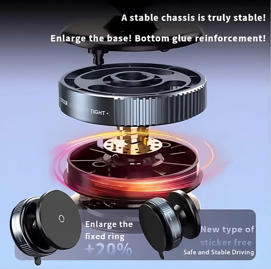 360° Strong Magnetic Car Phone Holder – Ultra Grip Dashboard & Air Vent Mount for All Smartphones