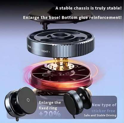 360° Strong Magnetic Car Phone Holder – Ultra Grip Dashboard & Air Vent Mount for All Smartphones