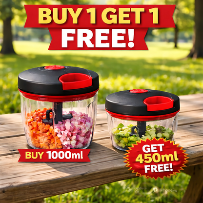 Buy 1 Get 1 FREE — Kitchen Chopper Combo (1000ml + 450ml)