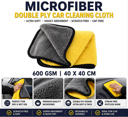 6-in-1 Car Cleaning Kit – Microfiber Duster, Interior Brush, Cleaning Cloth & Mini Dustbin Combo