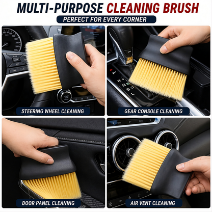 6-in-1 Car Cleaning Kit – Microfiber Duster, Interior Brush, Cleaning Cloth & Mini Dustbin Combo